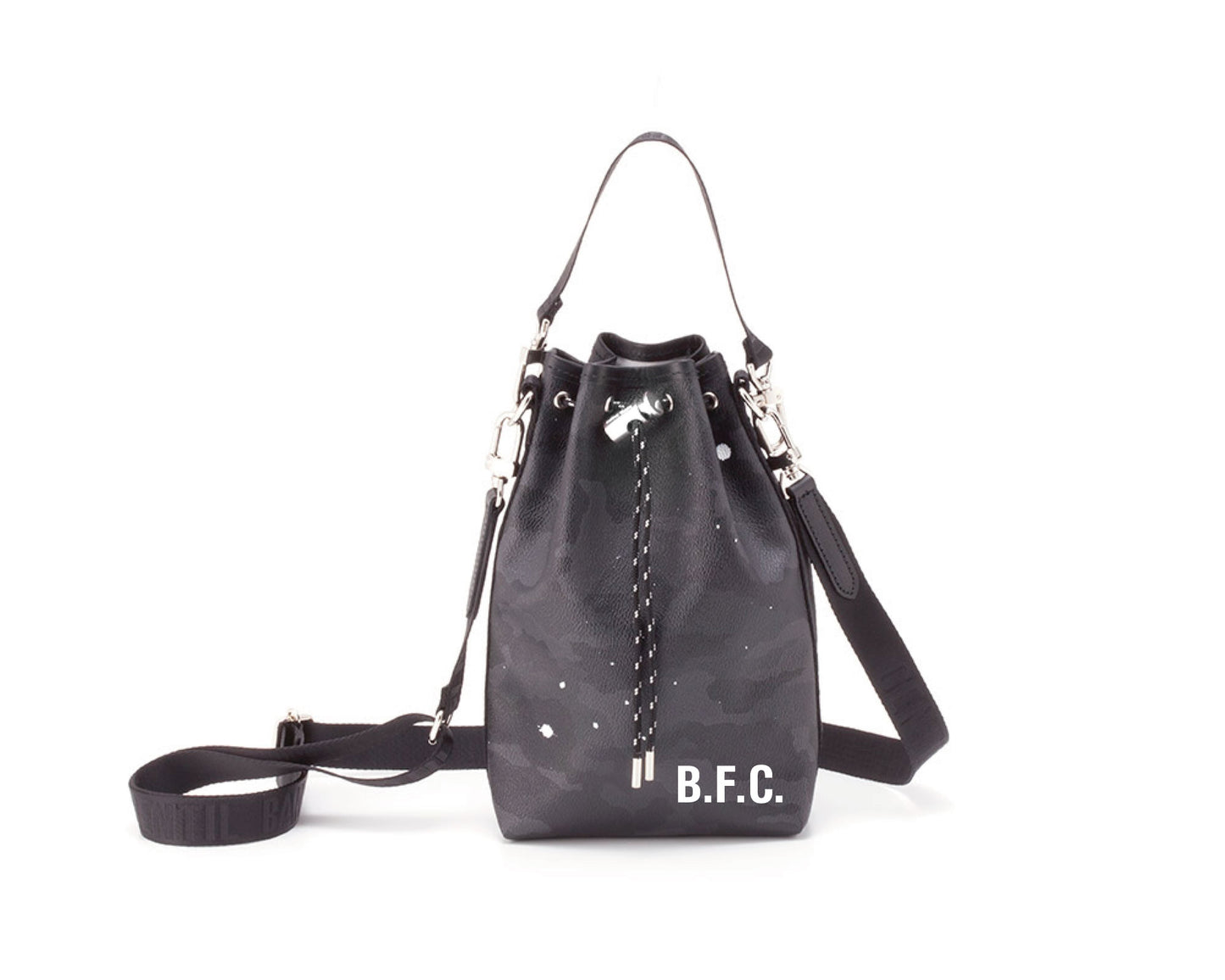 B.F.C. × Gentil Bandit 2WAY巾着バッグ コラボモデル(BLACK CAMO)