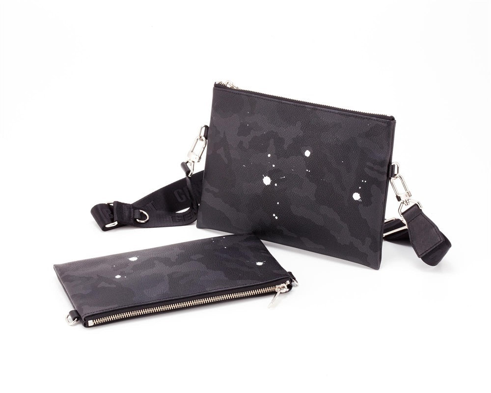 B.F.C. × Gentil Bandit ダブルミニショルダーバッグ コラボモデル(BLACK CAMO)