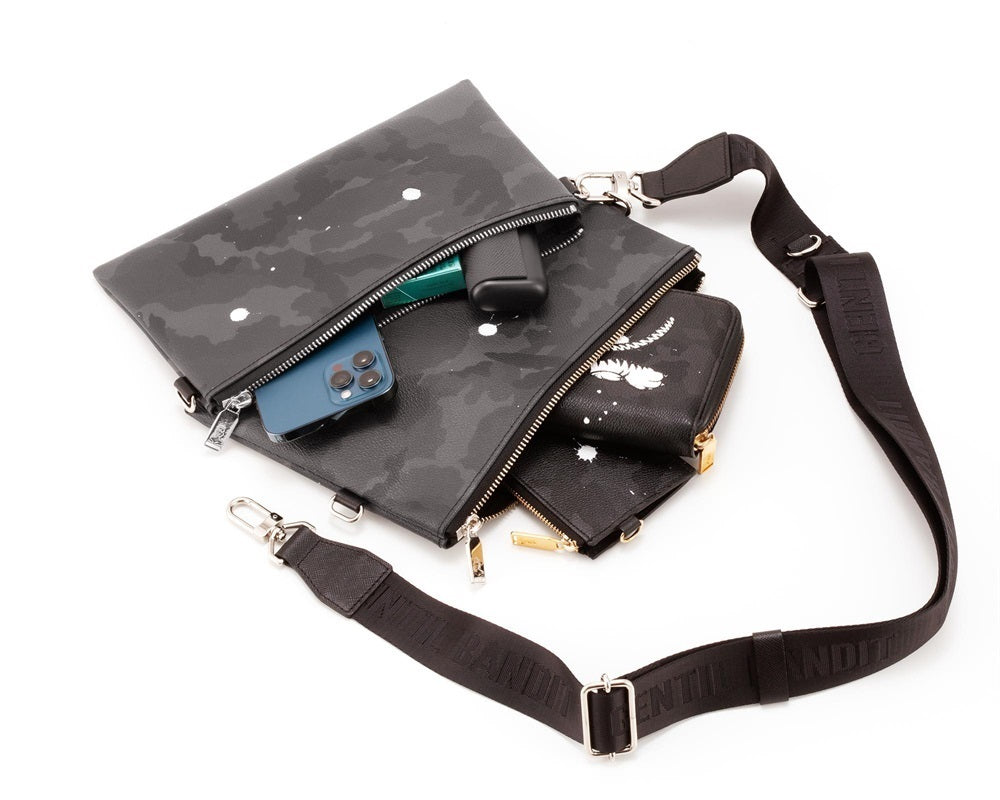 B.F.C. × Gentil Bandit ダブルミニショルダーバッグ コラボモデル(BLACK CAMO)
