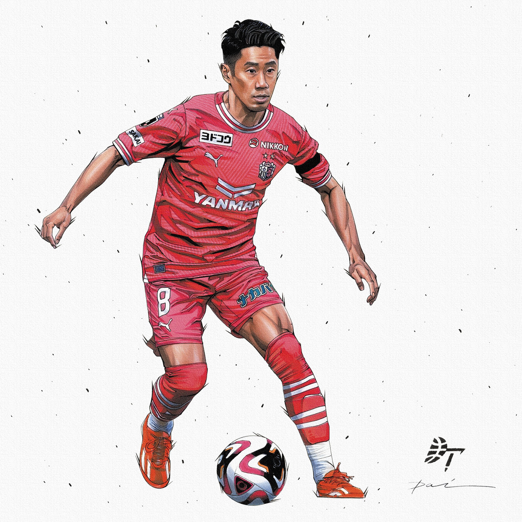 香川真司　アート　パネル　52cm 大サイズ　キータタット　シティケット CANVASPANEL COLLECTION | キャンバスパネル – BALANCE. FOOTBALL. CLUB.